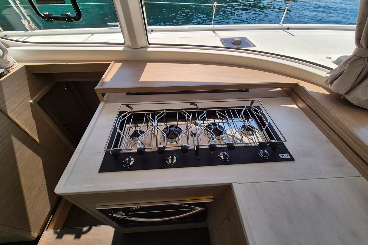 Galley of Stela, a Lagoon 43 catamaran at Rogoznica, Croatia