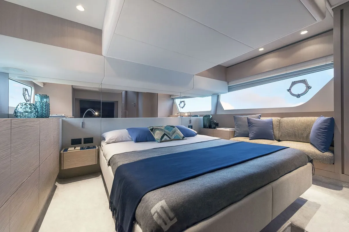 Cabin on Ferretti Yachts 500 - 3 + 1 cab, a motor yacht at Sukošan, Croatia