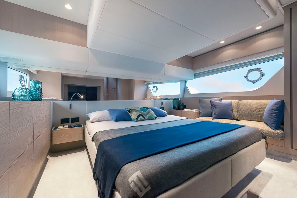 Cabin on Ferretti Yachts 500 - 3 + 1 cab, a motor yacht at Sukošan, Croatia