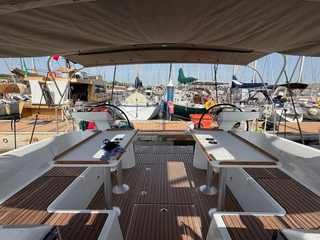 Source Adage, a Jeanneau Sun Odyssey 455 sailboat at Cecina, Italy