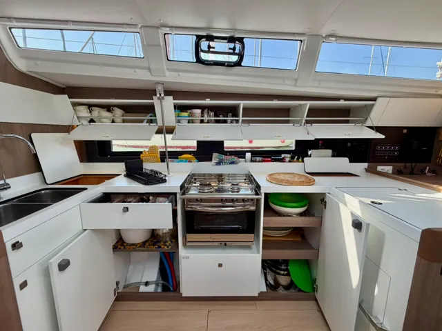 Source Adage, a Jeanneau Sun Odyssey 455 sailboat at Cecina, Italy