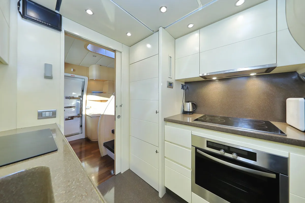 Galley of Hope I, a Maiora 20S motor yacht at Grad Kaštela, Croatia