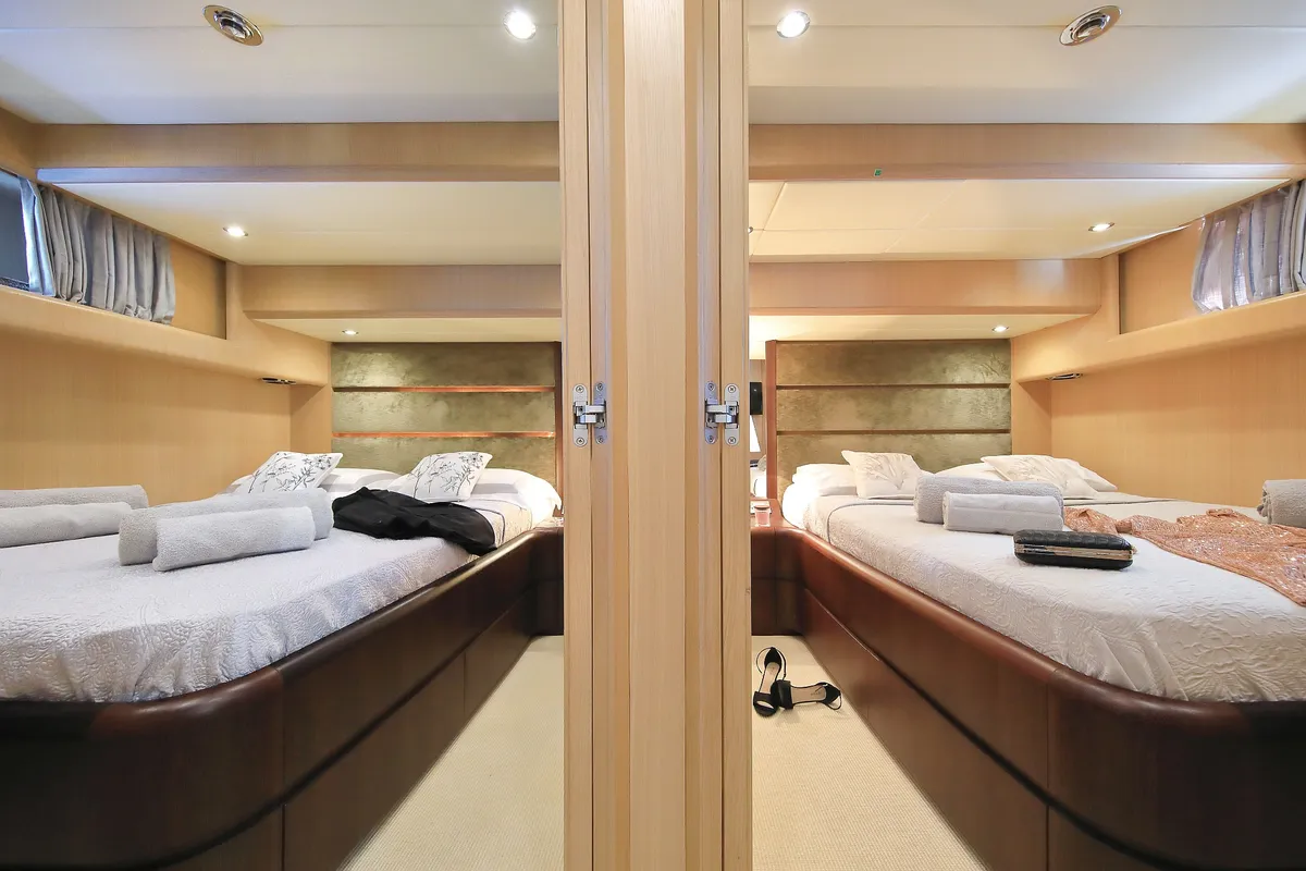 Cabin on Hope I, a Maiora 20S motor yacht at Grad Kaštela, Croatia