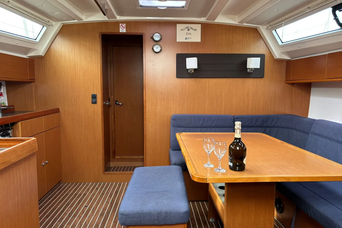 Salon of Eris, a Bavaria Cruiser 46 sailboat at Općina Pakoštane, Croatia
