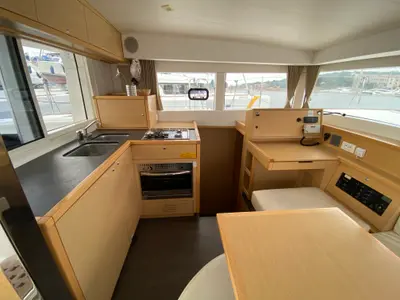 Galley of NIRVANA, a Lagoon 39 catamaran at Grad Pula, Croatia