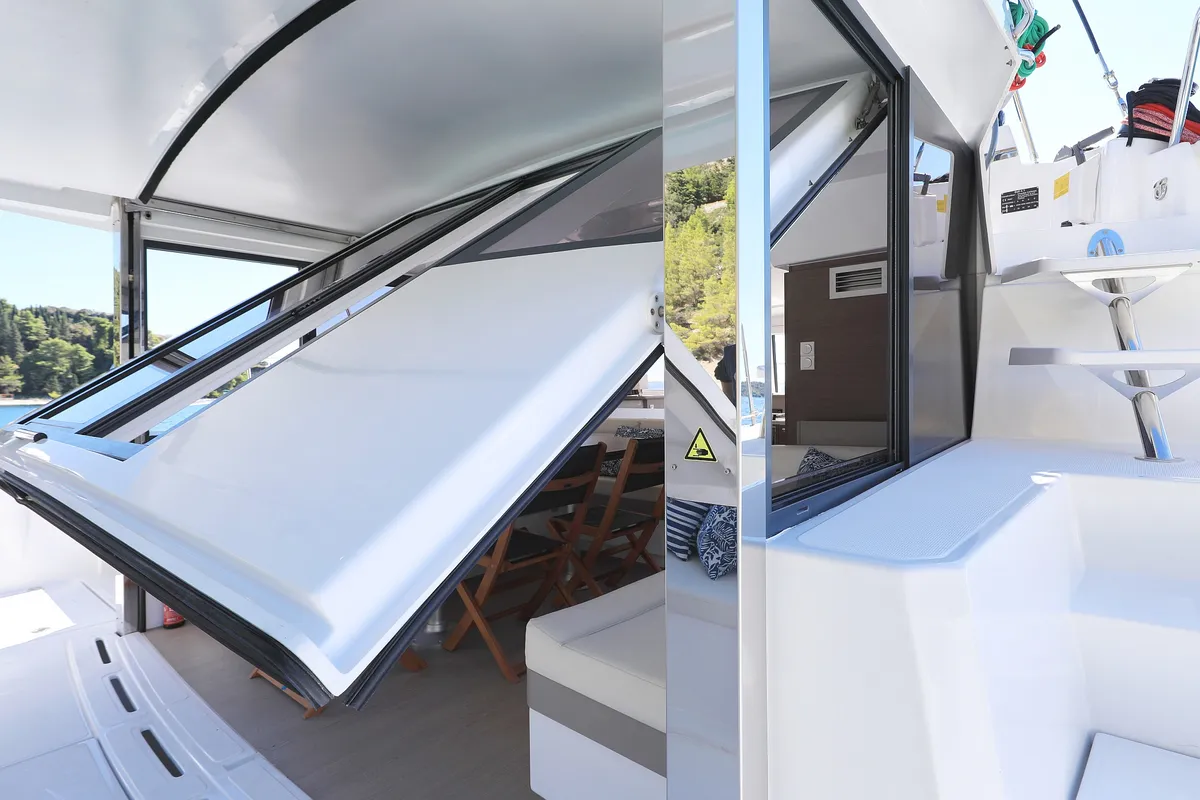 Bisou, a Bali 4.1 catamaran at Grad Šibenik, Croatia