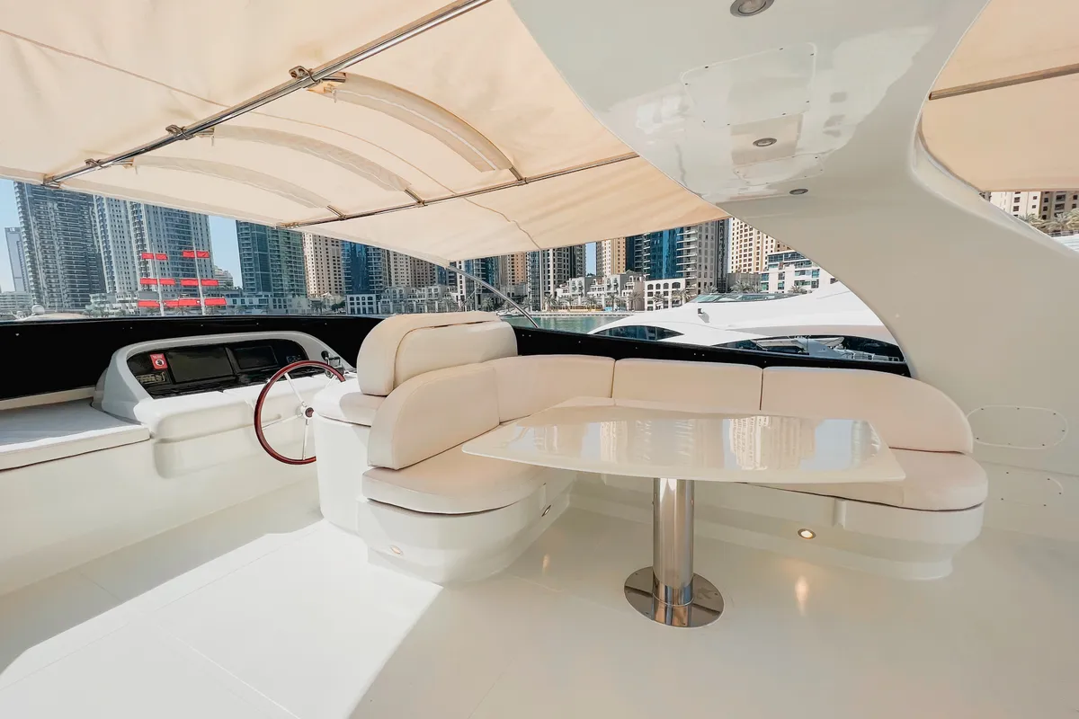 Luxury Motor Yacht, a motor yacht at Dubai Harbour, United Arab Emirates
