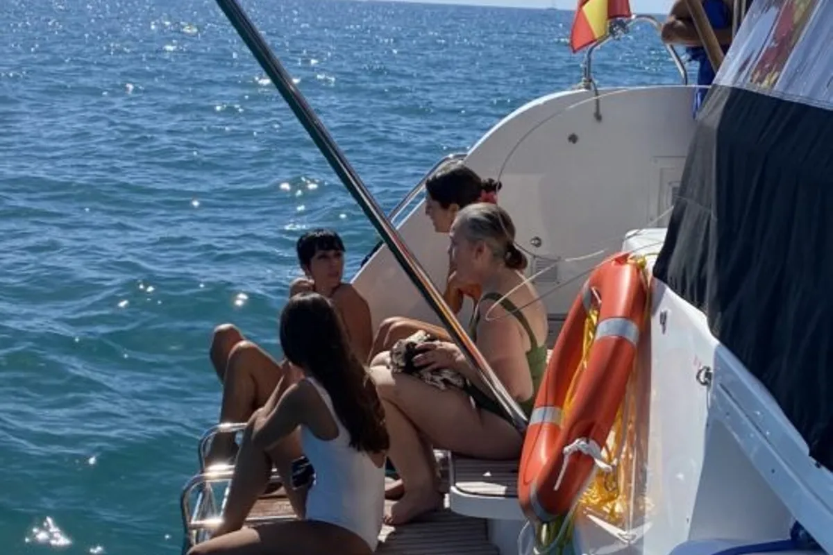 Deck of Keep Sailing V, a Lagoon 46 catamaran at Santa Eulària des Riu, Spain