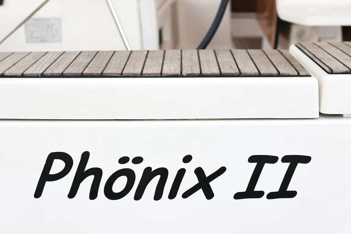 Phonix II, a Dufour 412 GL sailboat at Grad Biograd na Moru, Croatia