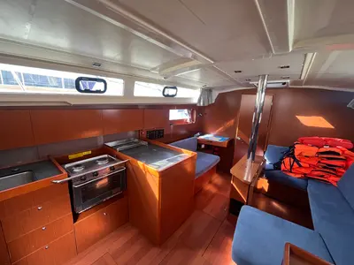 Galley of BUGA, a Beneteau Oceanis 41.1 sailboat at Sukošan, Croatia