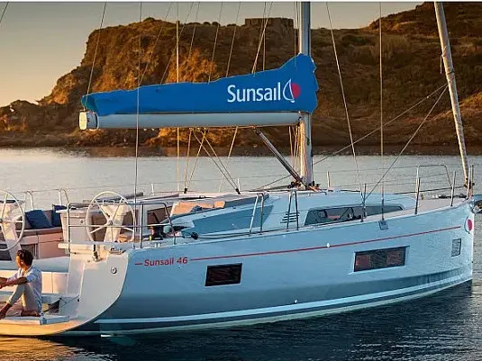 Exterior view of Oceanis 461/3/3 Premium, a Beneteau Oceanis 461 sailboat at Grand Anse, Grenada
