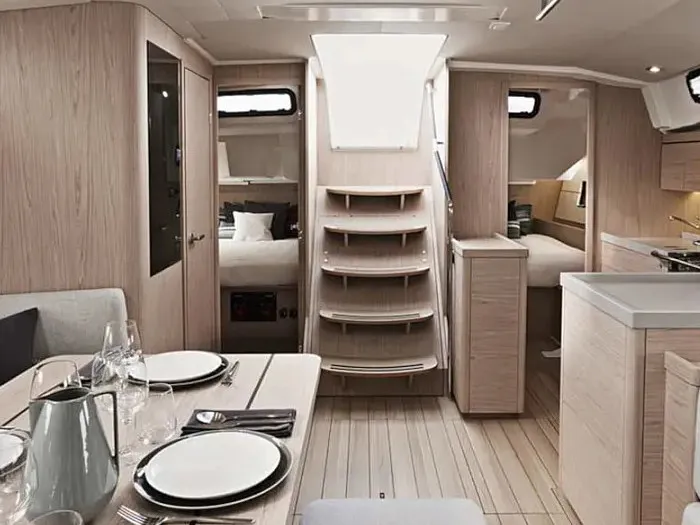 Salon of Oceanis 461/3/3 Premium, a Beneteau Oceanis 461 sailboat at Grand Anse, Grenada