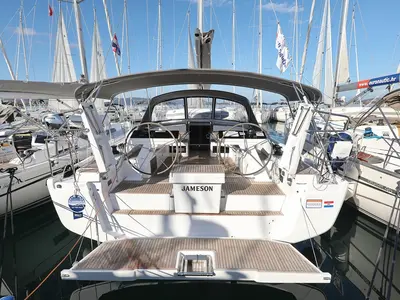 Cockpit of Jameson, a Hanse 460 sailboat at Grad Biograd na Moru, Croatia
