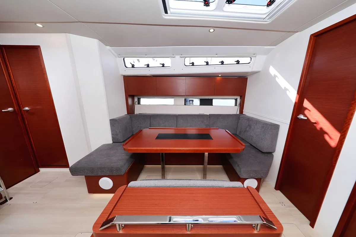 Salon of Jameson, a Hanse 460 sailboat at Grad Biograd na Moru, Croatia