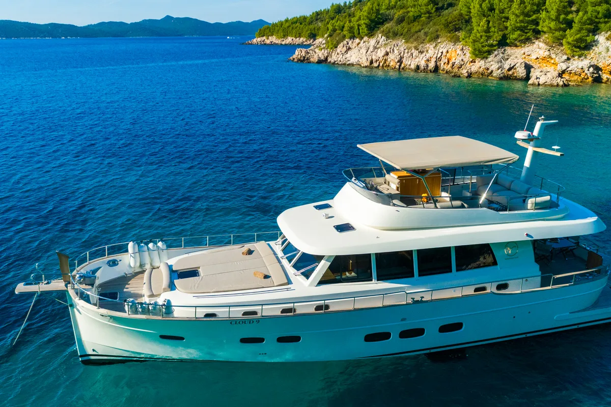 Exterior view of Cloud 9, a Gulet Motoryacht motor yacht at Dubrovnik, Croatia