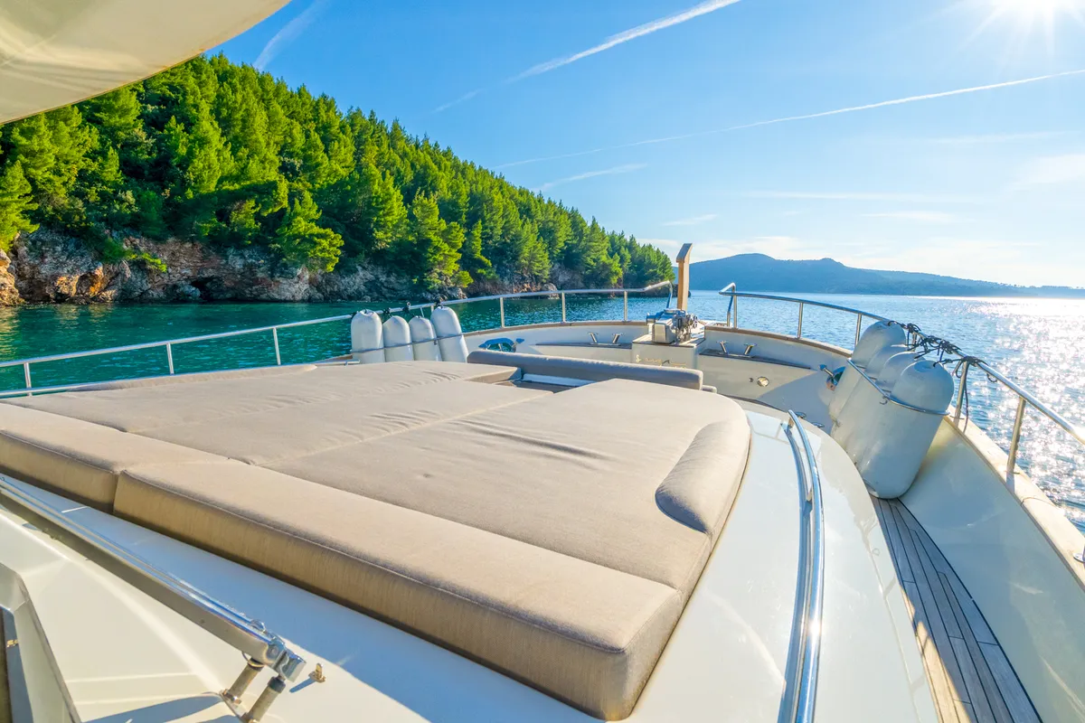 Deck of Cloud 9, a Gulet Motoryacht motor yacht at Dubrovnik, Croatia