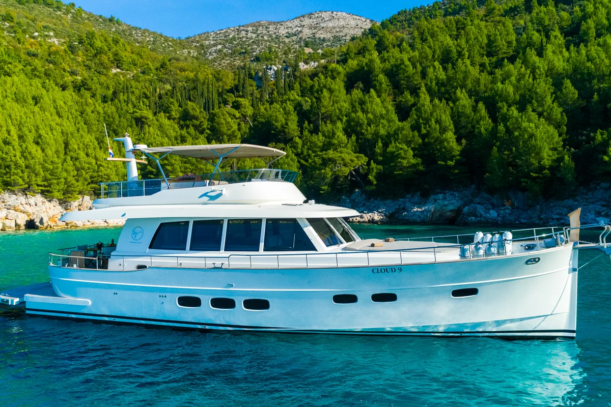 Exterior view of Cloud 9, a Gulet Motoryacht motor yacht at Dubrovnik, Croatia