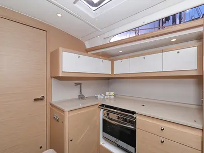 Galley of Tango, a Dufour 470 sailboat at Grad Trogir, Croatia