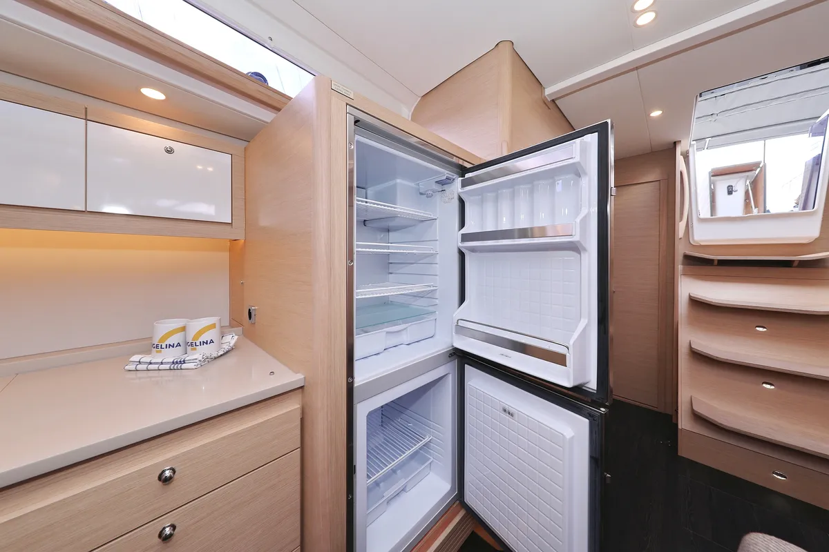 Galley of Tango, a Dufour 470 sailboat at Grad Trogir, Croatia