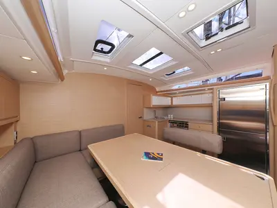 Salon of Tango, a Dufour 470 sailboat at Grad Trogir, Croatia