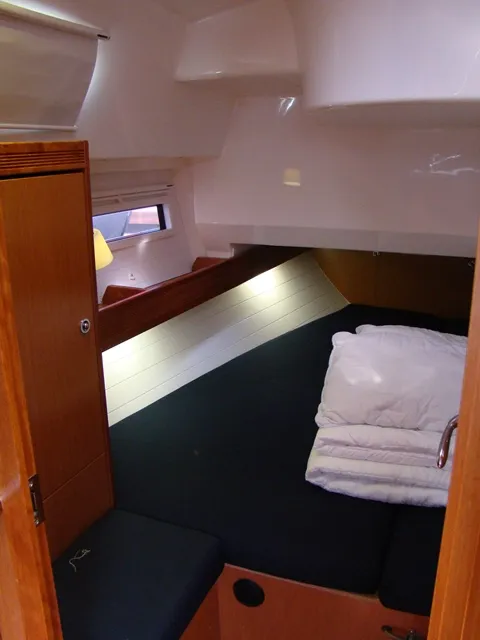 Cabin on NU GA, a Bavaria Cruiser 36 sailboat at Grad Biograd na Moru, Croatia
