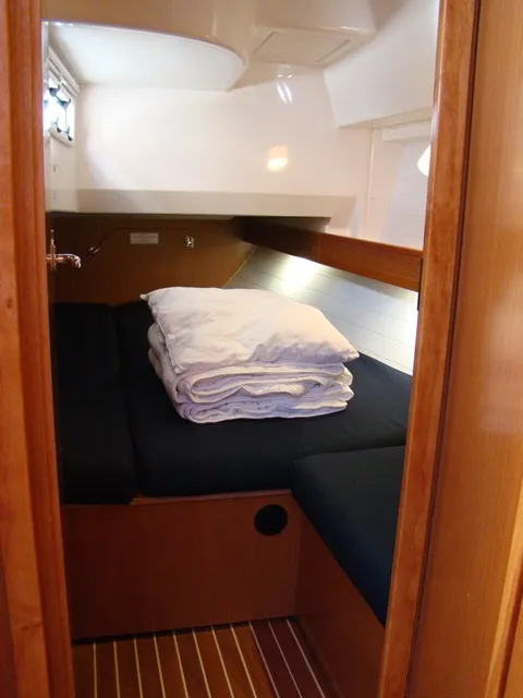 Cabin on NU GA, a Bavaria Cruiser 36 sailboat at Grad Biograd na Moru, Croatia