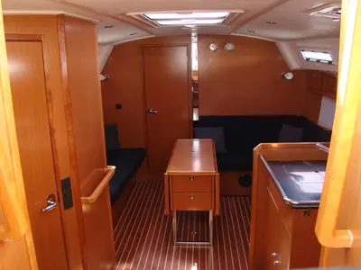 Salon of NU GA, a Bavaria Cruiser 36 sailboat at Grad Biograd na Moru, Croatia