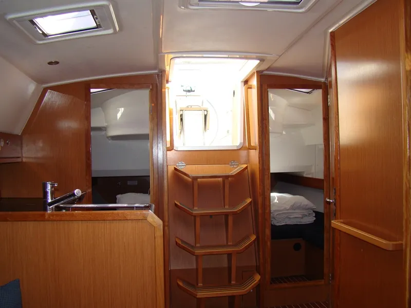 Galley of NU GA, a Bavaria Cruiser 36 sailboat at Grad Biograd na Moru, Croatia