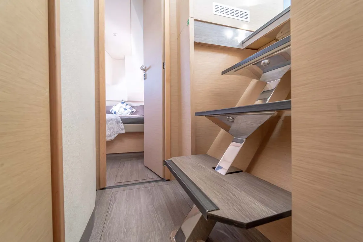 Cabin on Kalea, a Fountaine Pajot MY 37 catamaran at Grad Šibenik, Croatia