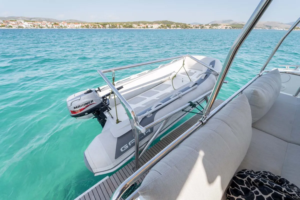 Kalea, a Fountaine Pajot MY 37 catamaran at Grad Šibenik, Croatia