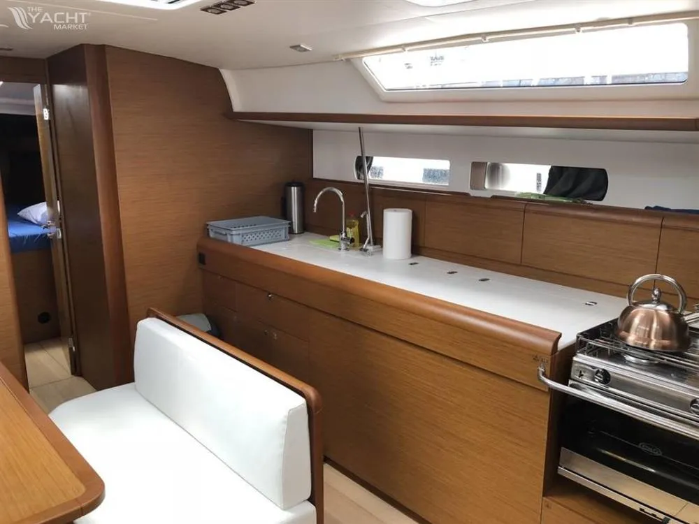 Galley of Joy, a Jeanneau Sun Odyssey 479 sailboat at Municipal Unit of Elefsina, Greece