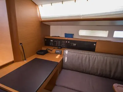 Salon of Freyja, a Jeanneau Sun Odyssey 519 sailboat at Seget Donji, Croatia