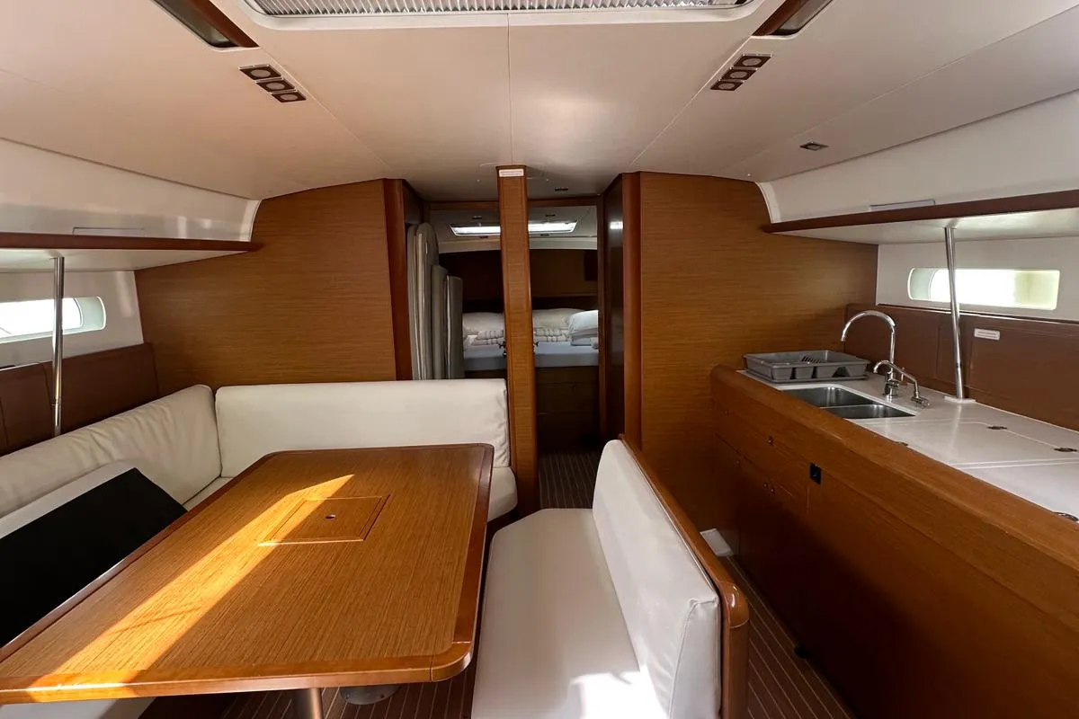Freyja, a Jeanneau Sun Odyssey 519 sailboat at Seget Donji, Croatia