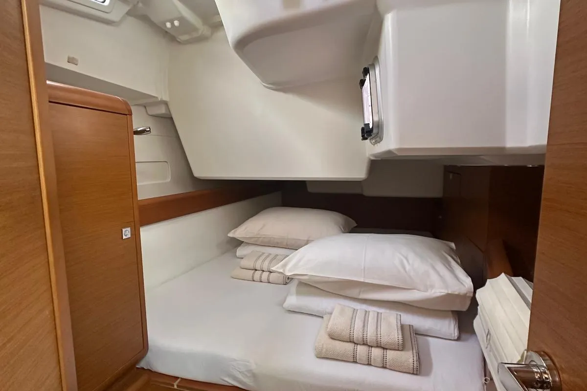 Freyja, a Jeanneau Sun Odyssey 519 sailboat at Seget Donji, Croatia