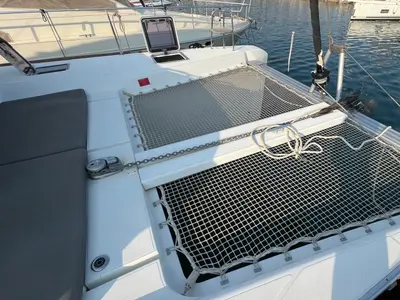 Deck of Andromeda, a Lagoon 40 catamaran at Athens, Greece