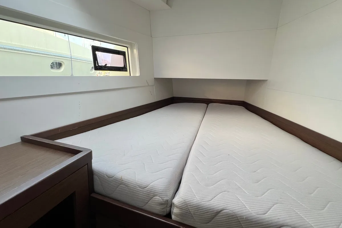 Cabin on Andromeda, a Lagoon 40 catamaran at Athens, Greece