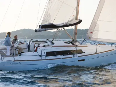 Exterior view of Oceanis 31 Classic, a Beneteau Oceanis 31 sailboat at Procida, Italy