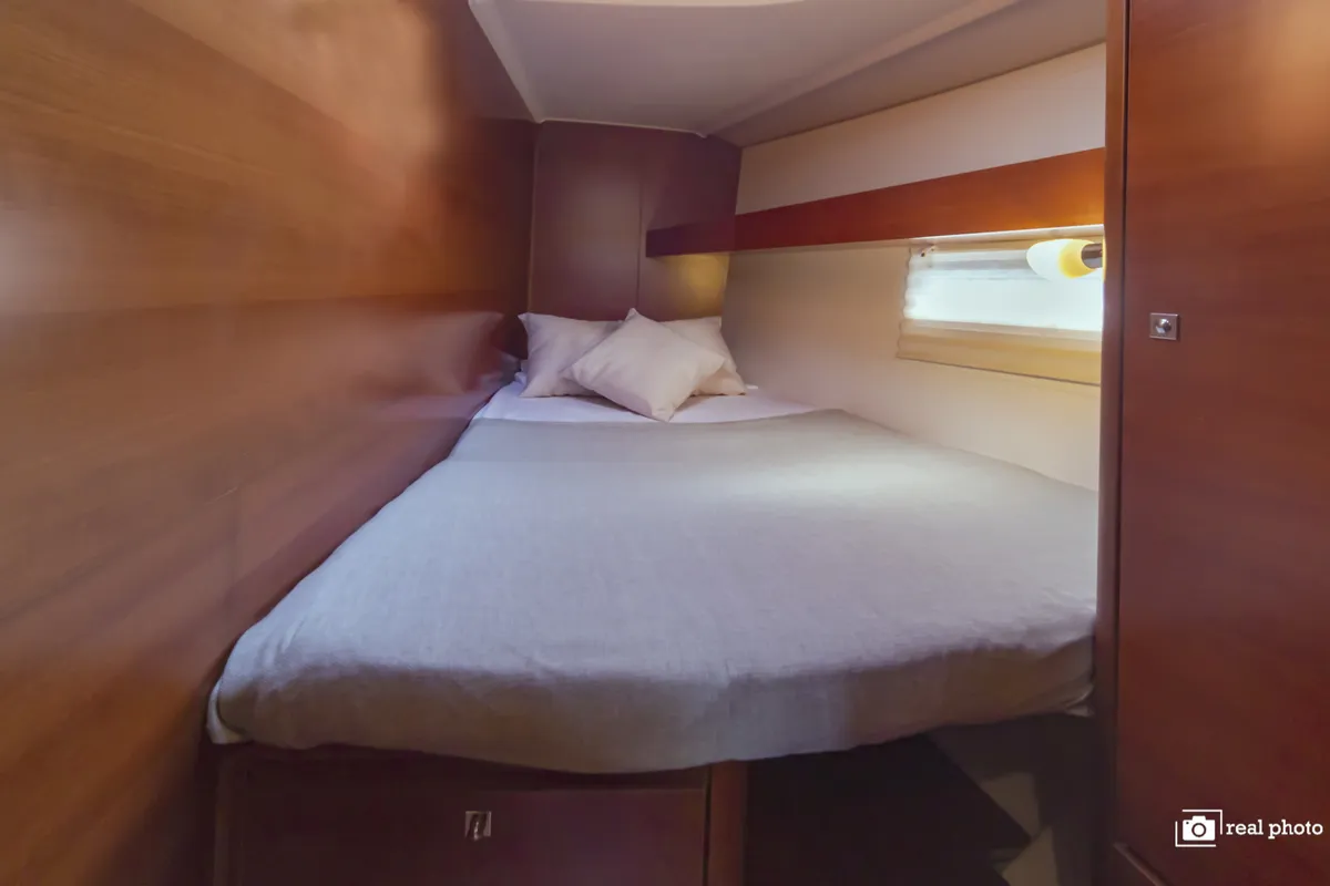 Cabin on Asia, a Dufour 460 GL sailboat at Puntone di Scarlino, Italy