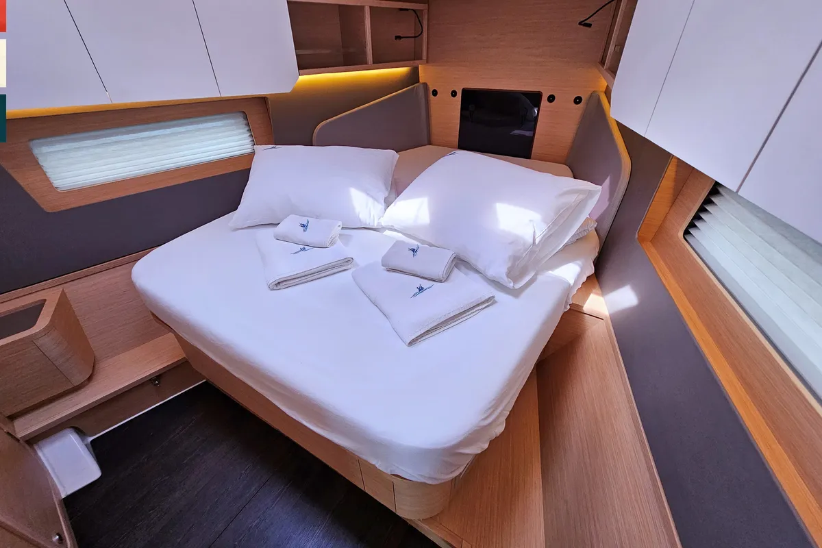 Cabin on Ava (A/C & gen), a Dufour 41 sailboat at Općina Rogoznica, Croatia