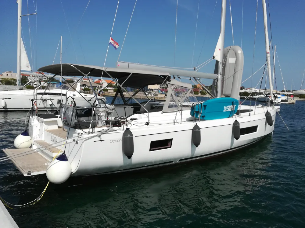 Exterior view of Anna, a Beneteau Oceanis 51.1 sailboat at Općina Sukošan, Croatia