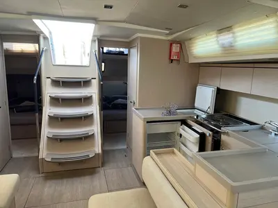 Galley of Anna, a Beneteau Oceanis 51.1 sailboat at Općina Sukošan, Croatia
