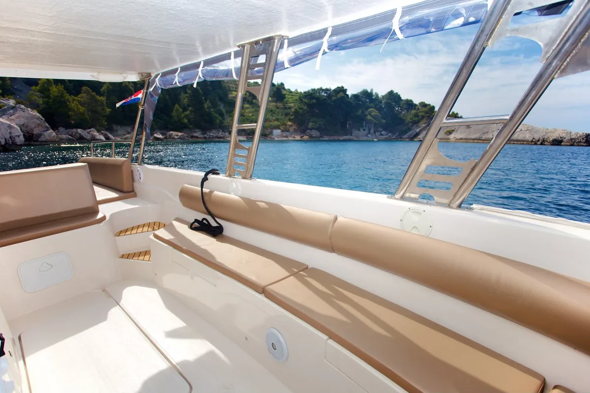 Enzo 35, a Aqua-Sport Enzo 35 motor yacht at Hvar town, Croatia
