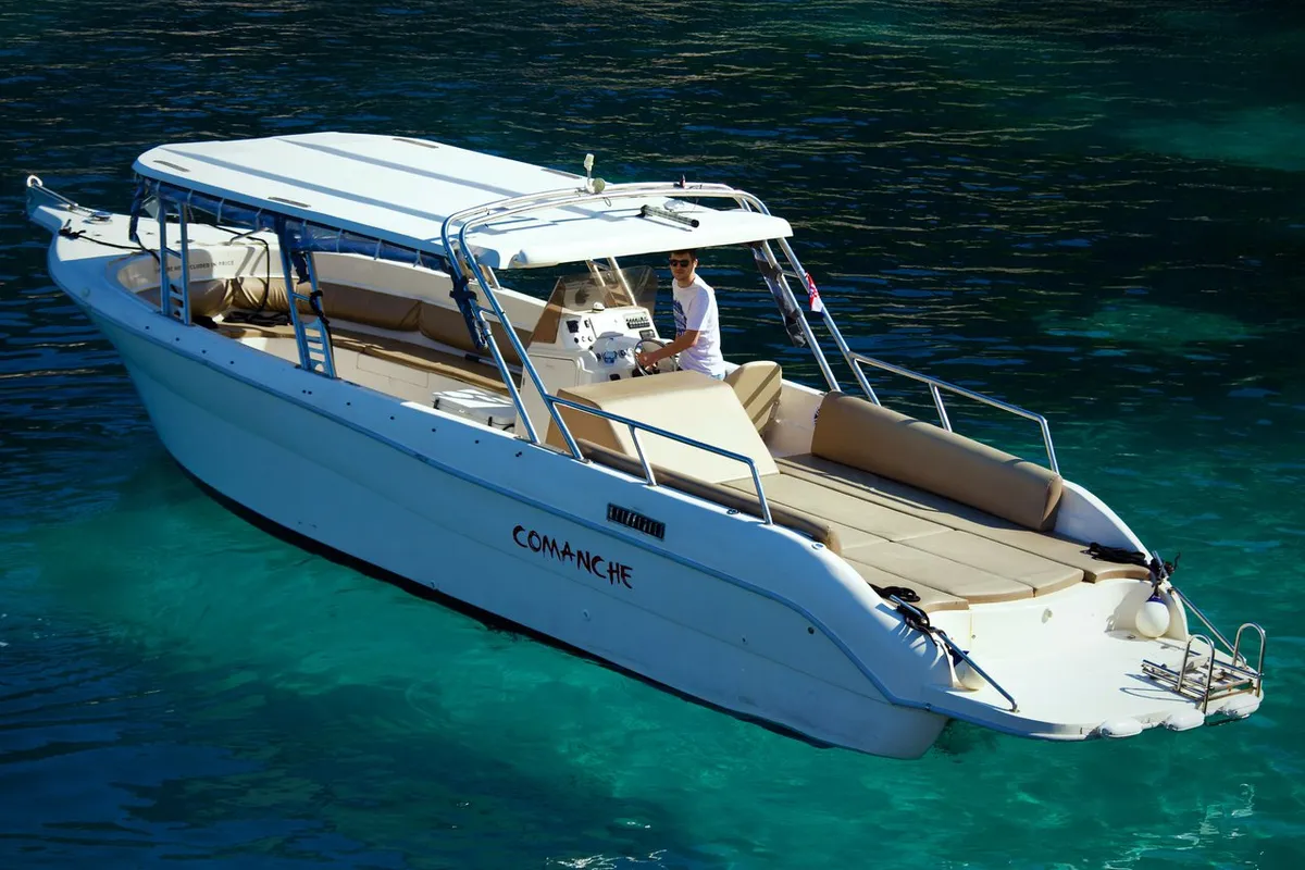Enzo 35, a Aqua-Sport Enzo 35 motor yacht at Hvar town, Croatia