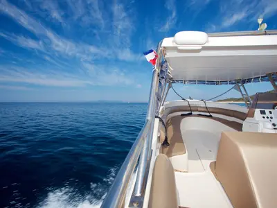 Enzo 35, a Aqua-Sport Enzo 35 motor yacht at Hvar town, Croatia