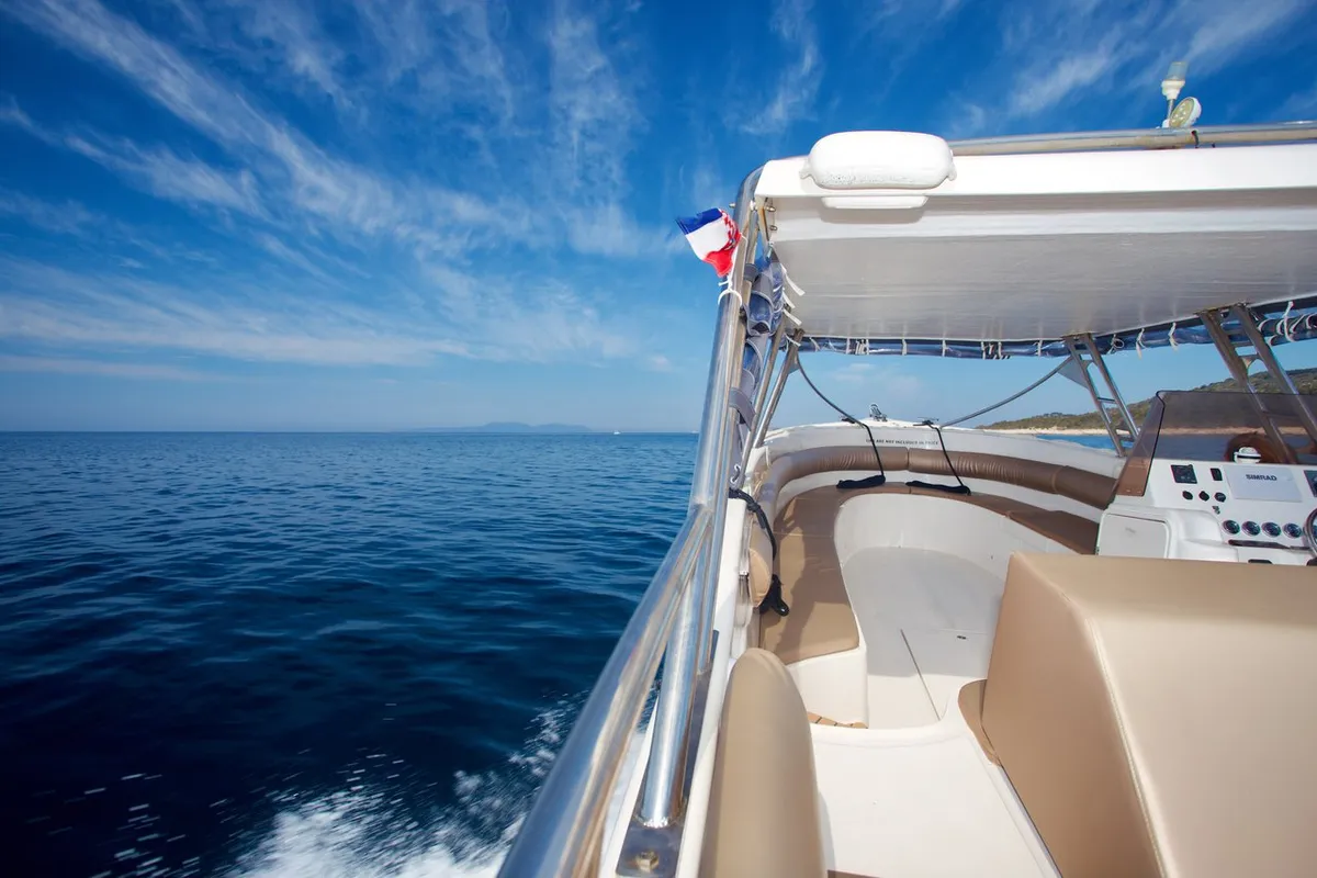 Enzo 35, a Aqua-Sport Enzo 35 motor yacht at Hvar town, Croatia