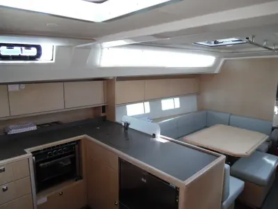 Galley of Isabella 2, a Bavaria C45 sailboat at Mai Khao, Thailand