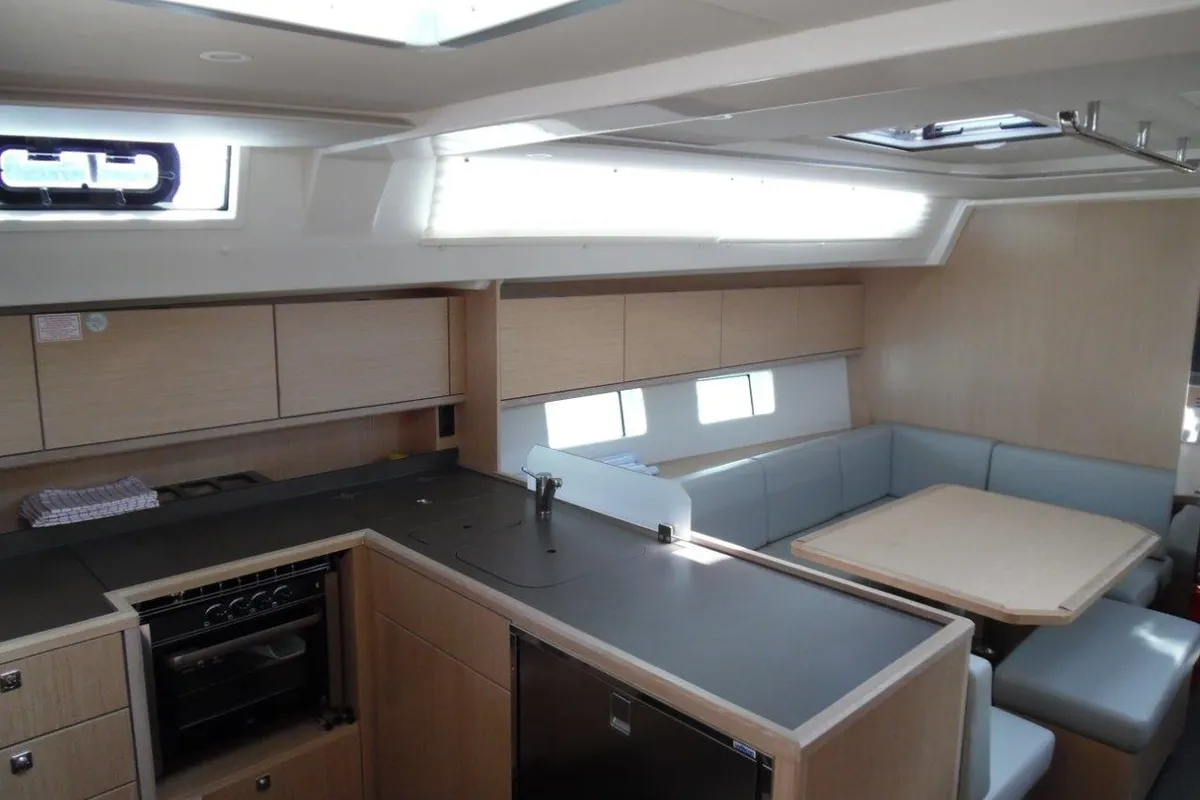 Galley of Isabella 2, a Bavaria C45 sailboat at Mai Khao, Thailand