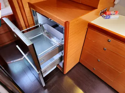 Galley of Amoroso, a Dufour 430 GL sailboat at Rogoznica, Croatia