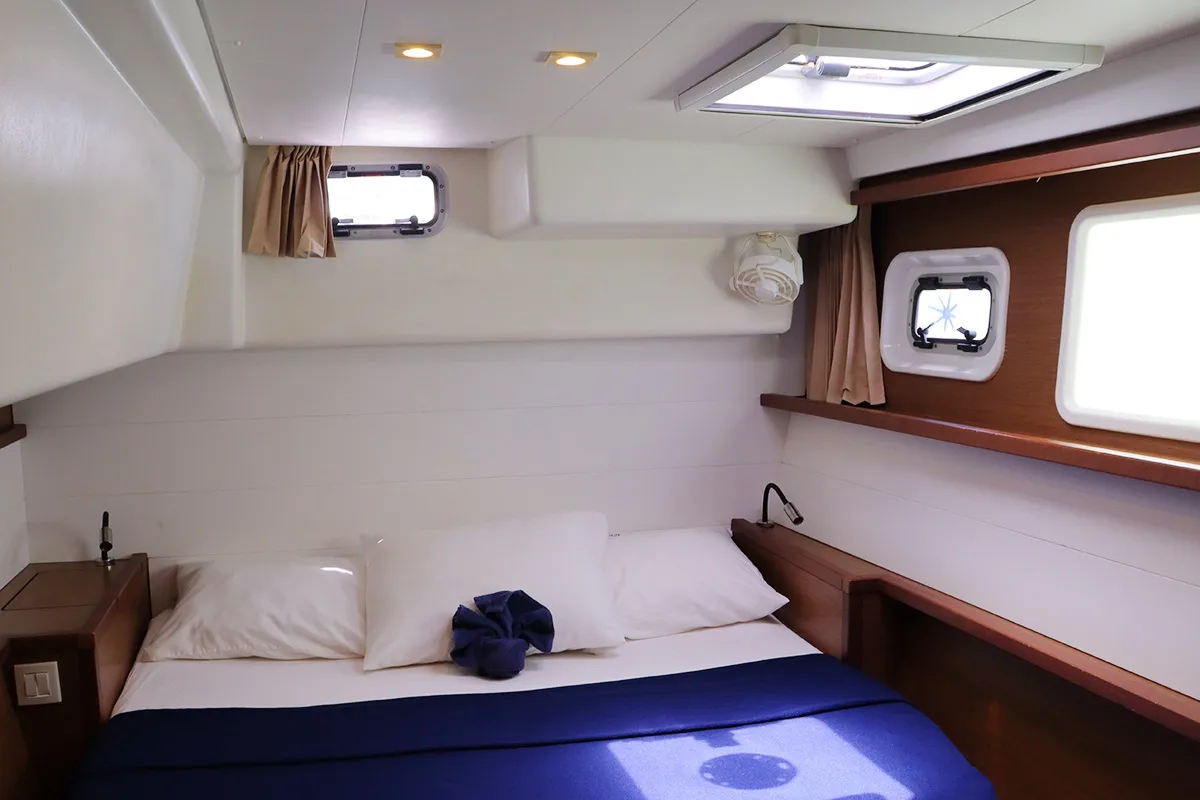 Cabin on Tramontane, a Lagoon 450 F catamaran at Road Town, British Virgin Islands