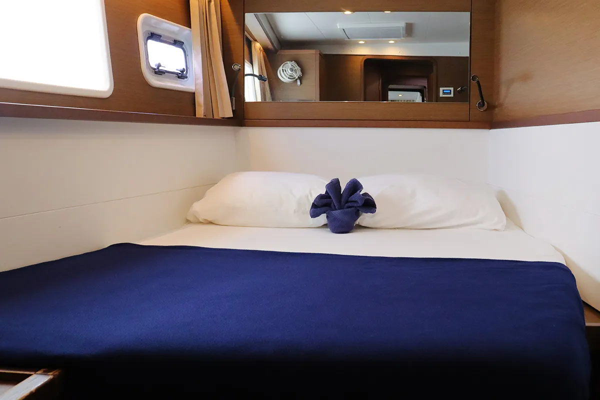 Cabin on Tramontane, a Lagoon 450 F catamaran at Road Town, British Virgin Islands